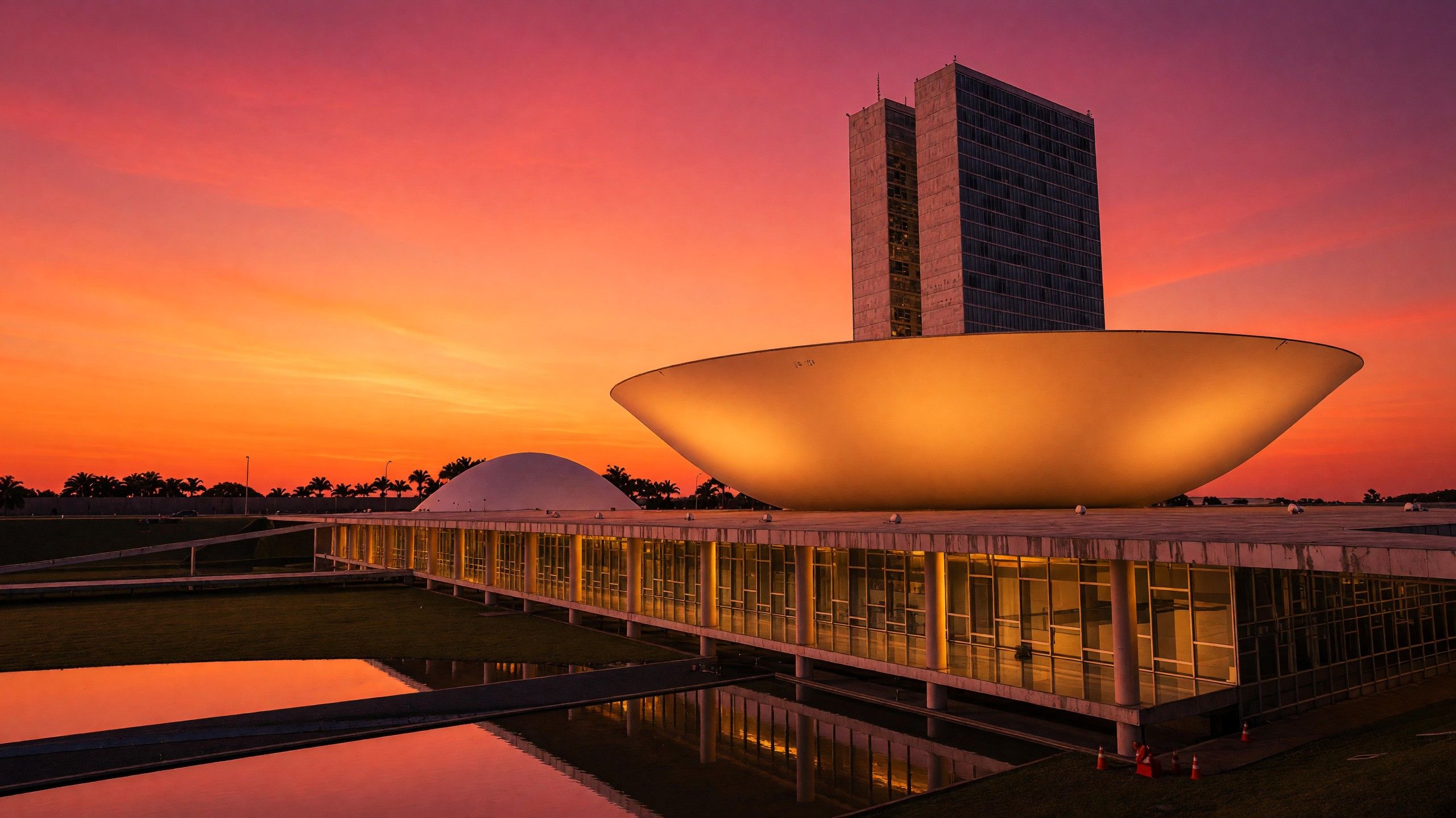 Congresso Nacional ao pôr do sol